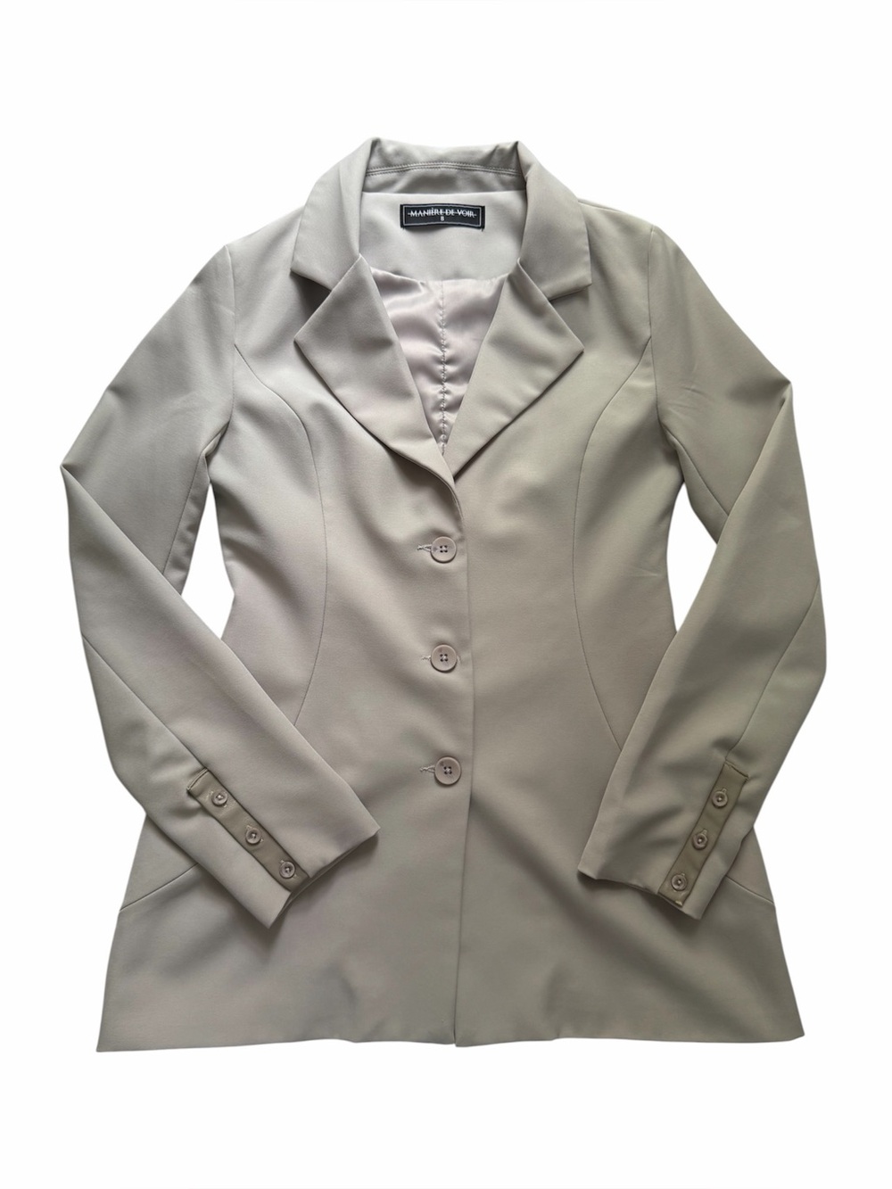 Maniere De Voir Light Gray Blazer